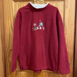 Vintage Red Christmas Fleece - Women's M/L